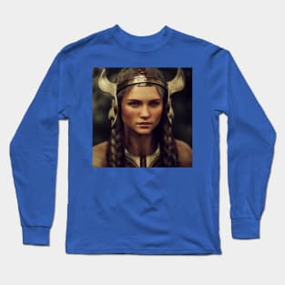 Viking Shield Maiden Long Sleeve T-Shirt